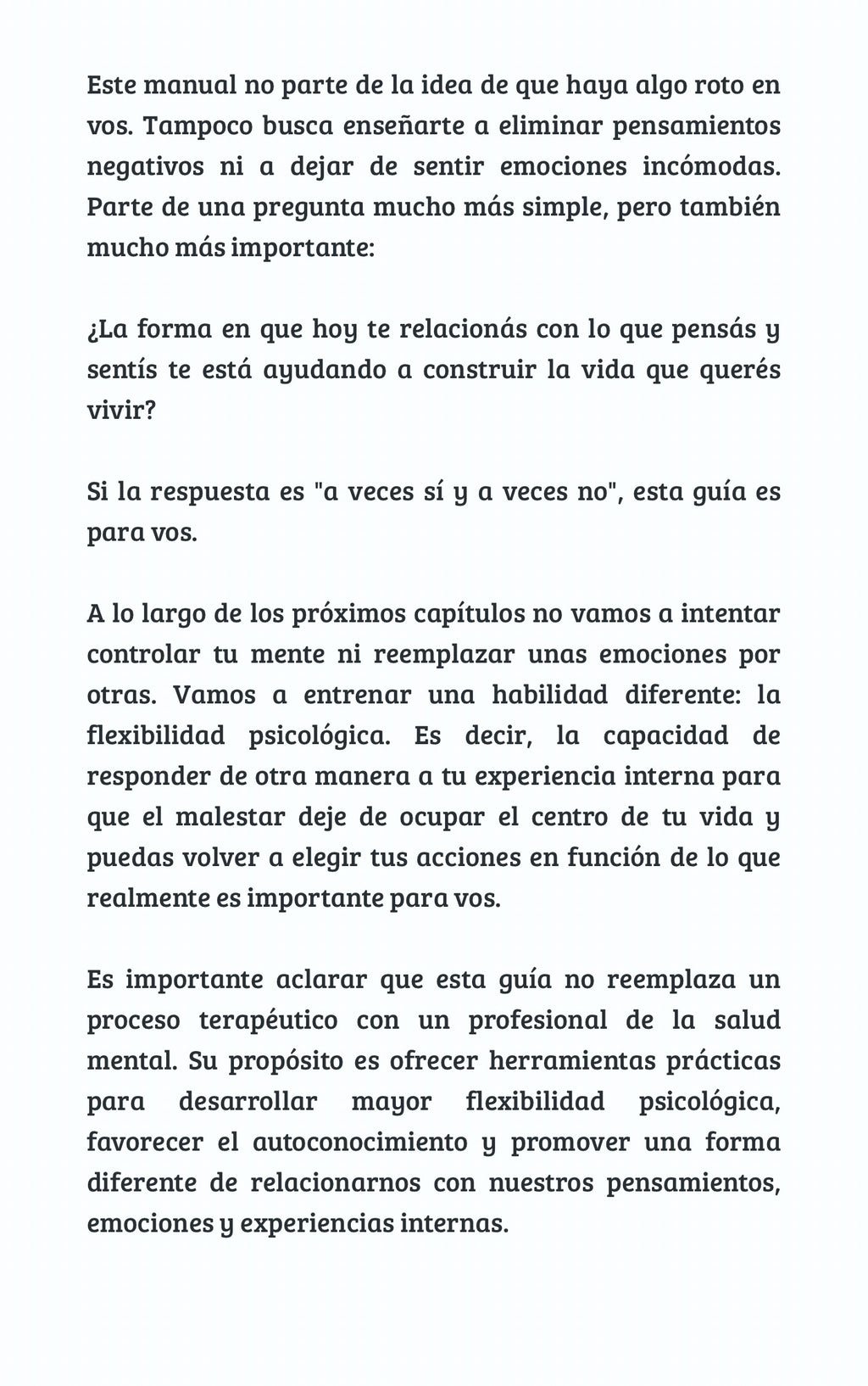 Dejar de vivir atrapado en el malestar - Aprendé a relacionarte de otra manera con tus pensamientos y emociones para acercarte a la vida que querés.