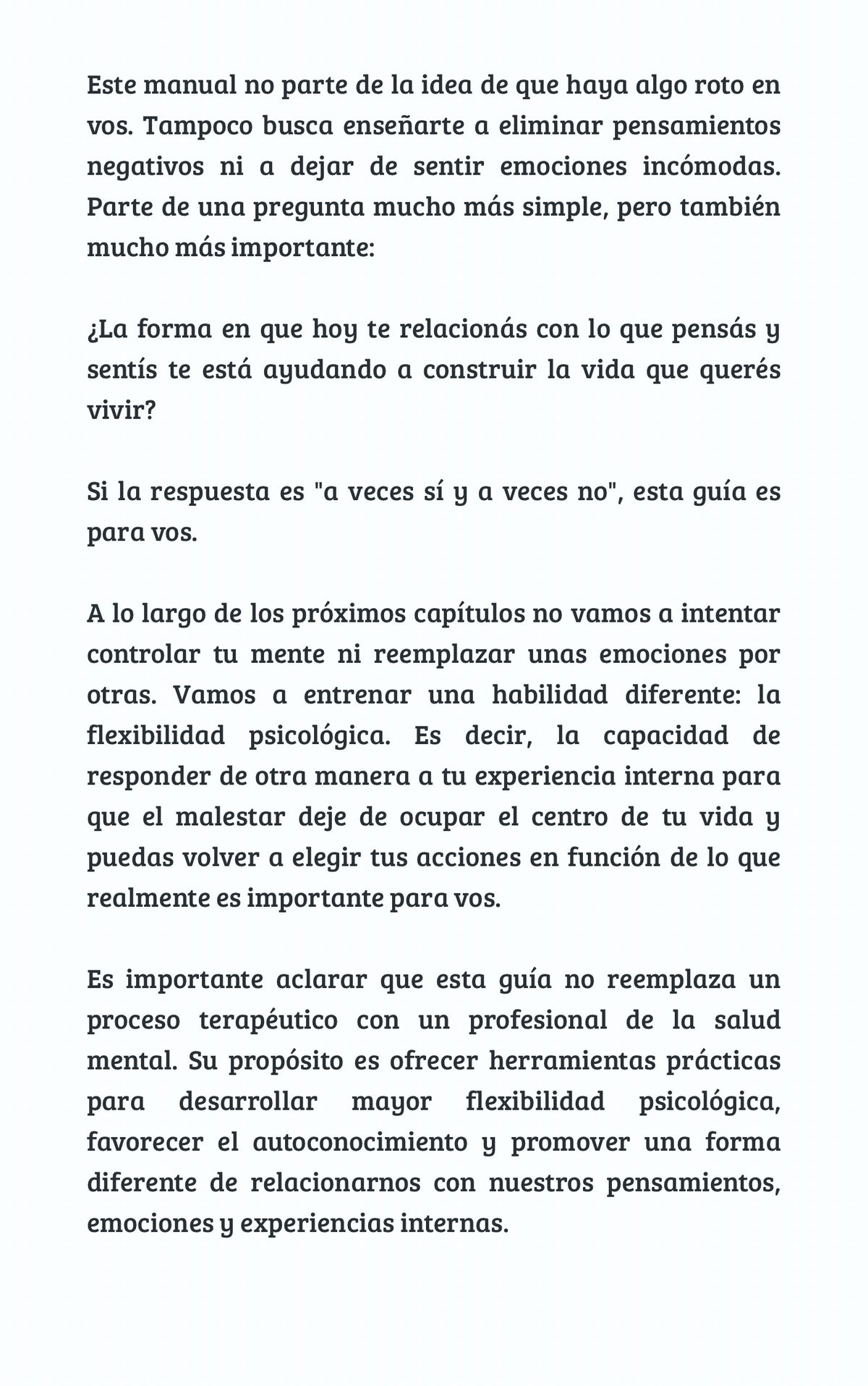 Dejar de vivir atrapado en el malestar - Aprendé a relacionarte de otra manera con tus pensamientos y emociones para acercarte a la vida que querés.